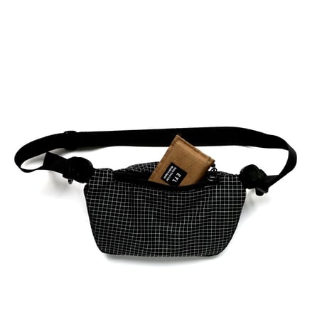 EYL "Waist Bag" 210D HDPE X-Grid Black