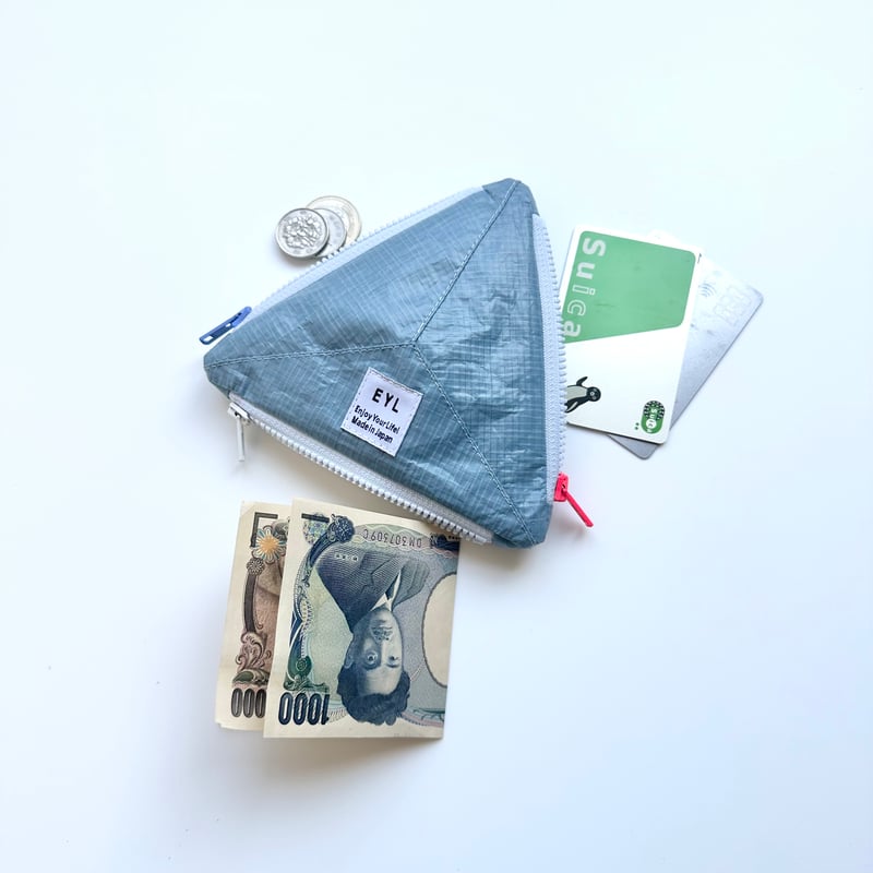EYL Triple Pocket Pouch【S】Sax Blue | EYL Online EYL Triple Pocket Pouch【S】Sax Blue | EYL Online