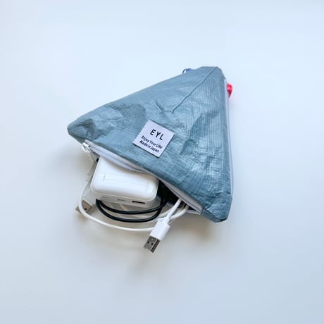 EYL Triple Pocket Pouch【M】Sax Blue