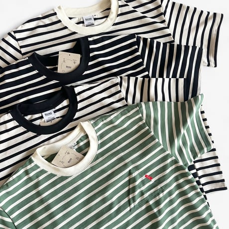 EYL Triangle Pocket S/S Tee DRYCOTTONY HeavyWeight Border