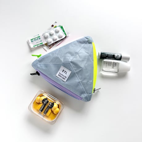 EYL Triple Pocket Pouch【S】DCF Hybrid Frost Blue