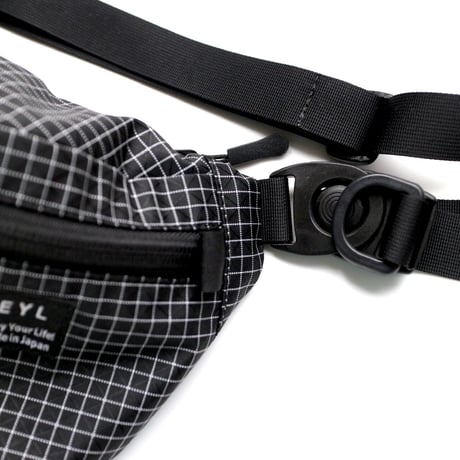 EYL "Waist Bag" 210D HDPE X-Grid Black