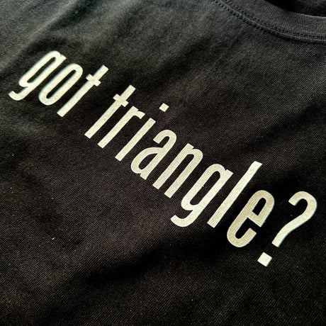 "got triangle?" Black Tee