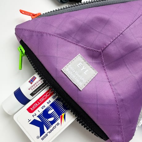 EYL Triple Pocket Pouch【S】Lavender