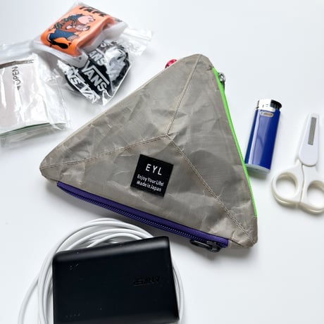 EYL Triple Pocket Pouch【M】DCF Hybrid Sand Beige