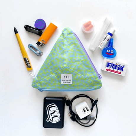 EYL Triple Pocket Pouch【M】 DCF Hybrid Green Leopard