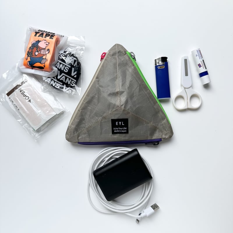 EYL Triple Pocket Pouch【M】DCF Hybrid Sand Beige