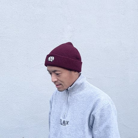 Knit Cap "Sweetness" Glow in the Dark-Burgundy