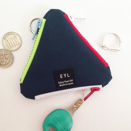 EYL Triple Pocket Pouch【COIN】 Navy