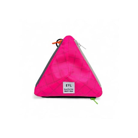 EYL Triple Pocket Pouch【S】Hot Pink
