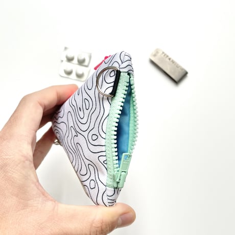 EYL Triple Pocket Pouch【COIN】 Contour Map