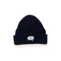 Knit Cap "Sweetness" Glow in the dark-BLACK