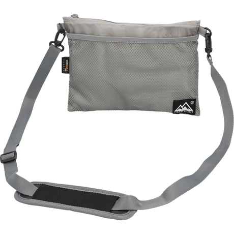 【公式サイト限定商品】サコッシュ 小さめ 撥水 防水 超軽量 メンズ レディース 登山 トラベル ハイキング 旅行 グレー PEAKHUNT(ピークハント）