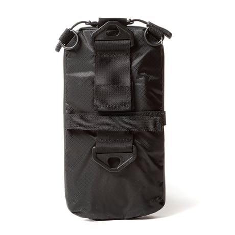 スマホショルダー ペットボトル収納 2WAY サコッシュ 撥水 防水 超軽量 登山 トラベル ハイキング 旅行 黒 PEAKHUNT(ピークハント）