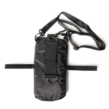 スマホショルダー ペットボトル収納 2WAY サコッシュ 撥水 防水 超軽量 登山 トラベル ハイキング 旅行 黒 PEAKHUNT(ピークハント）