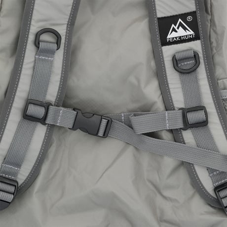 【公式サイト限定商品】バックパック20L 軽量 超軽量（UL） 撥水 生活防水 メンズ レディース ハイキング トレッキング グレー 折りたたみ 旅行 トラベル PEAKHUNT(ピークハント）