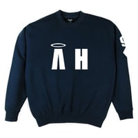 "A-HIGH" CREWNECK SWEATSHIRT NAVY