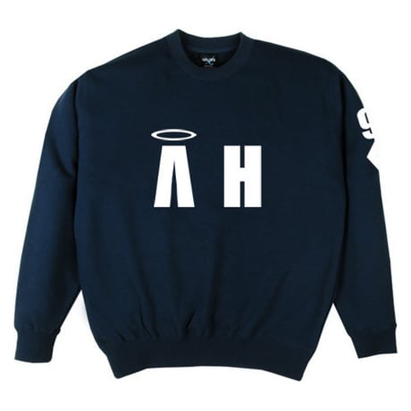"A-HIGH" CREWNECK SWEATSHIRT NAVY