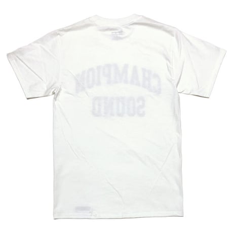 "CHAMPION SOUND" S/S TEE WHITE