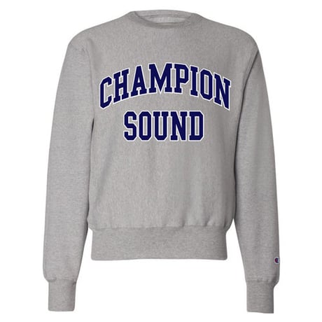 "CHAMPION SOUND" REVERSE WEAVE CREWNECK SWEATSHIRT GREY
