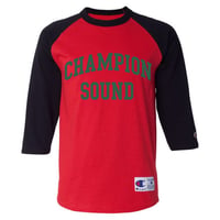 "CHAMPION SOUND" RAGLAN BASEBALL TEE GUCCI