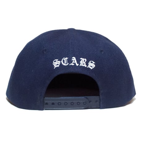 SCARS "TIME IS MONEY" SNAPBACK CAP NAVYxWHITE