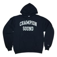 "CHAMPION SOUND" PULLOVER HOODIE NAVY