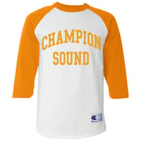 "CHAMPION SOUND" RAGLAN BASEBALL TEE YELLOW