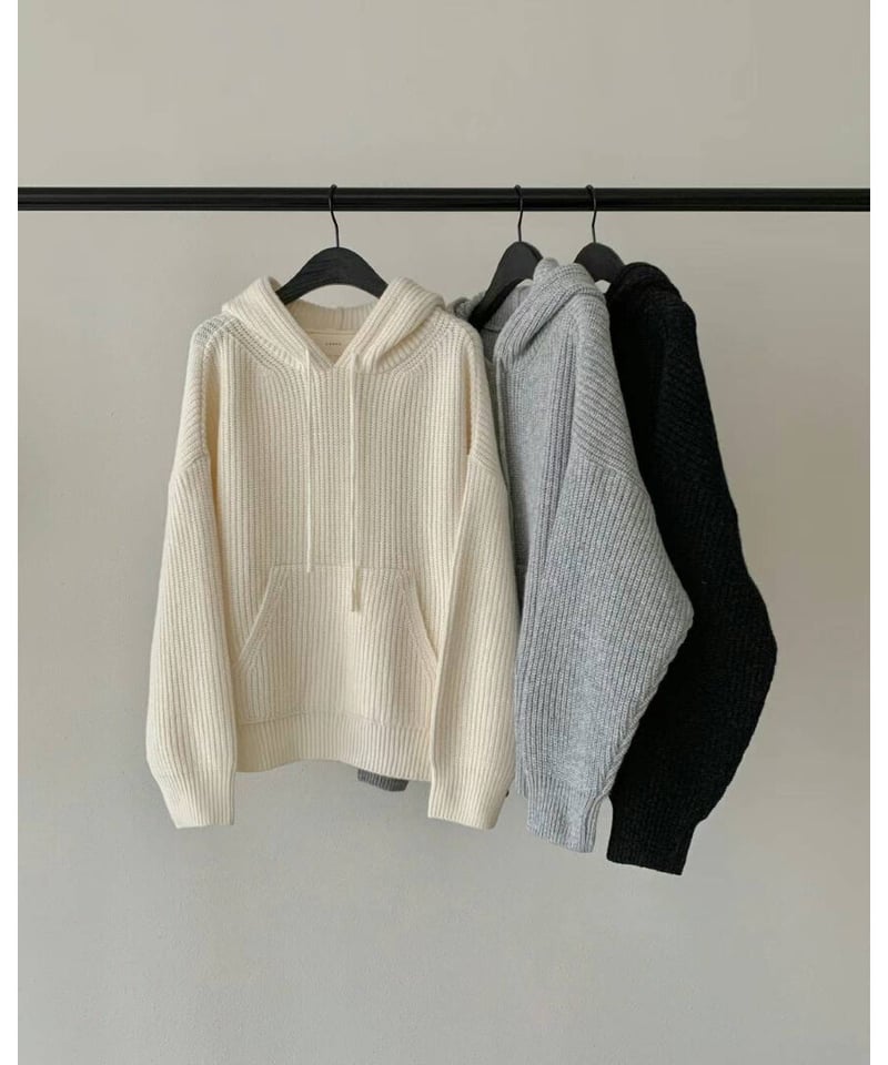 ounce / dover hatchi hood knit(予約)3color | Fil