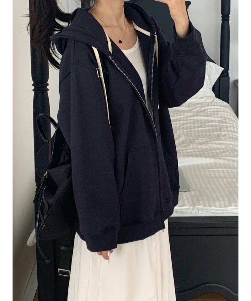 vergamot / Bell hood zip up(予約)3color | Fil