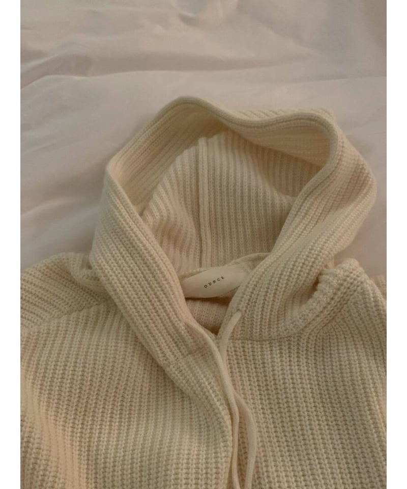 ounce / dover hatchi hood knit(予約)3color | Fil