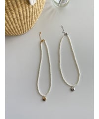 Fil. heart pearl necklace(予約)2color