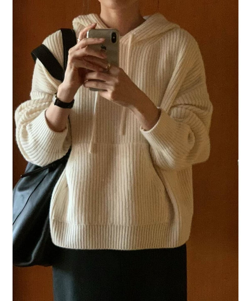 ounce / dover hatchi hood knit(予約)3color | Fil