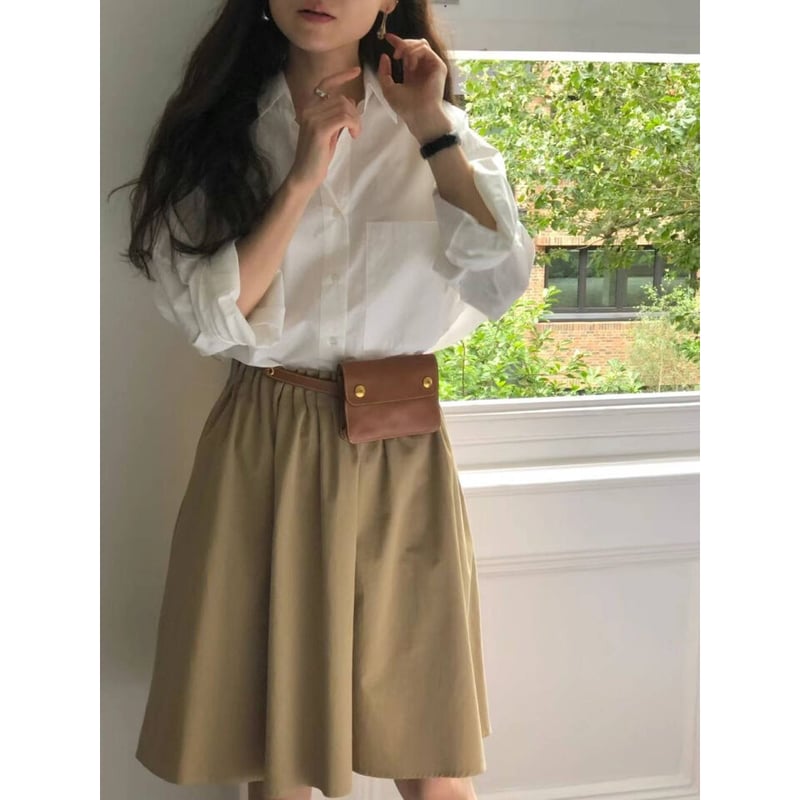ounce / pintuck banding skirt(予約)2color | Fil.