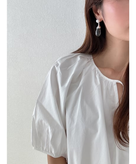 Fil. / Pearl&drop earrings(即納)2color