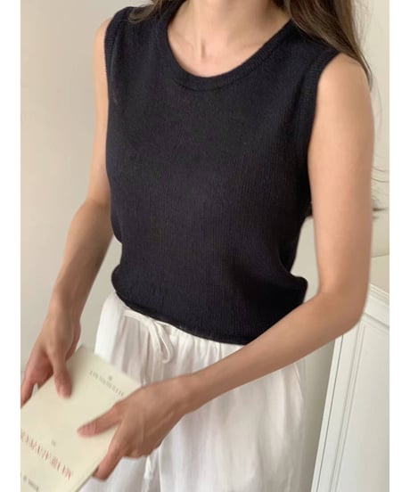 Untoy / Summer knit sleevless(即納)
