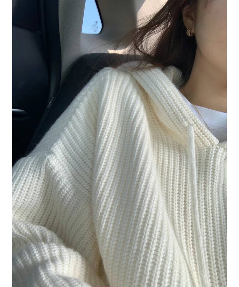 ounce / dover hatchi hood knit(予約)3color | Fil