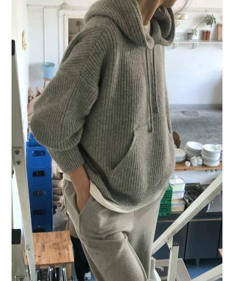 ounce / dover hatchi hood knit(予約)3color | Fil