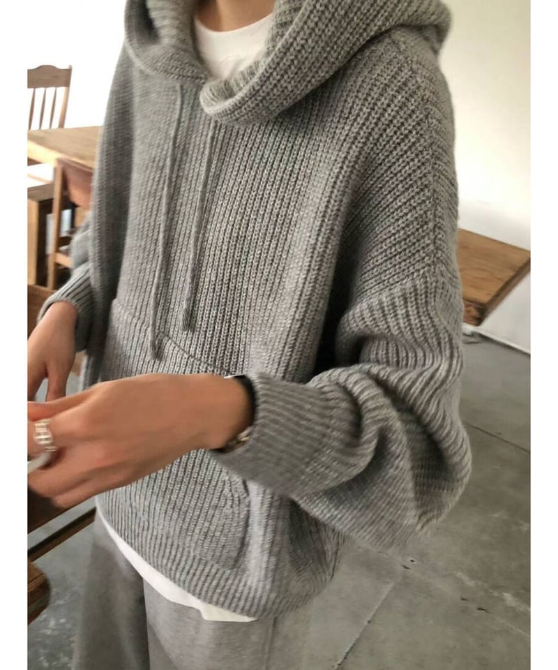 ounce / dover hatchi hood knit(予約)3color | Fil