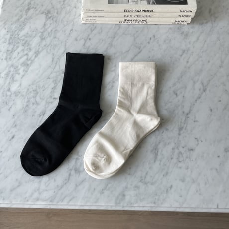 Fil. / cotton socks(即納)2color