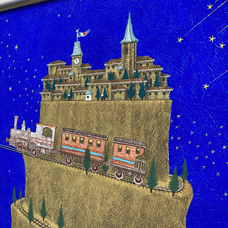 旅のはじまり」テンペラ画 | ようこそ！ アトリエ・ルネッサンス