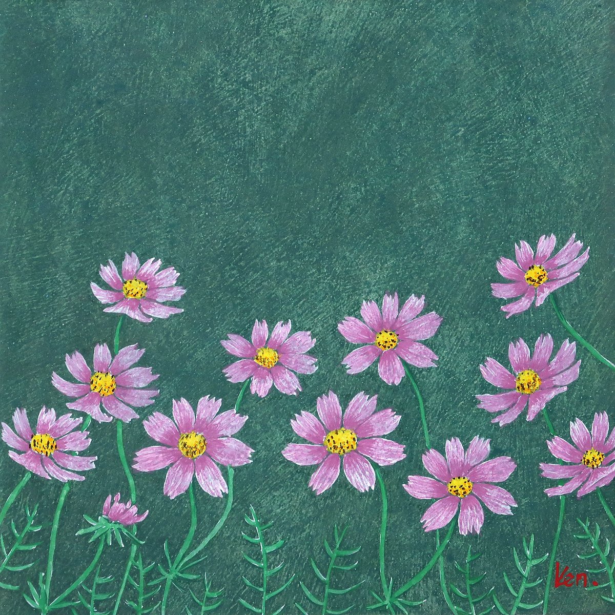 「Pink Rose」テンペラ画 Pink Rose」テンペラ画 Rosaprima | Art Deco