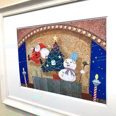 「サンタがやって来る」オリジナル・ジクレーアート