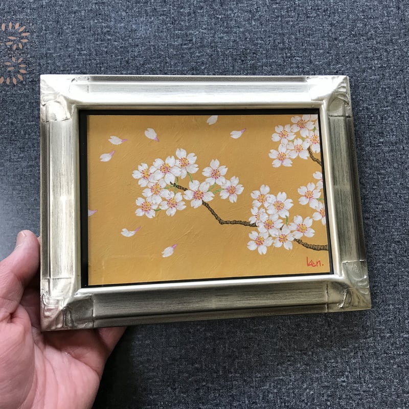 さくら」板絵テンペラ画A | ようこそ！ アトリエ・ルネッサンス