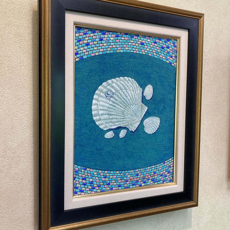 浜辺のかたち」4号テンペラ画 | ようこそ！ アトリエ・ルネッサンス