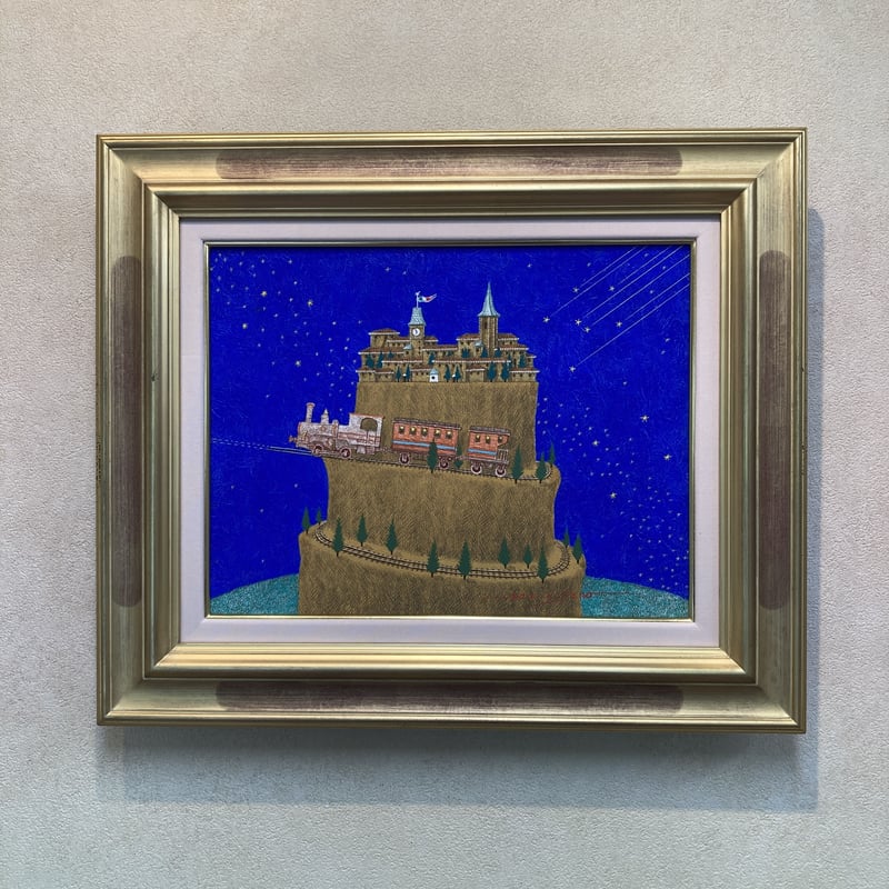 「海の旅へ」板絵テンペラ画 旅のはじまり」テンペラ画 | ようこそ！ アトリエ・ルネッサンス