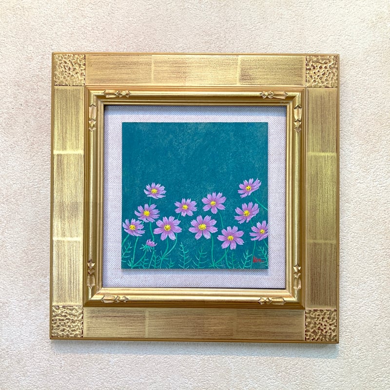 「さざえ」板絵テンペラ画 Pink Rose」板絵テンペラ画 | ようこそ！ アトリエ