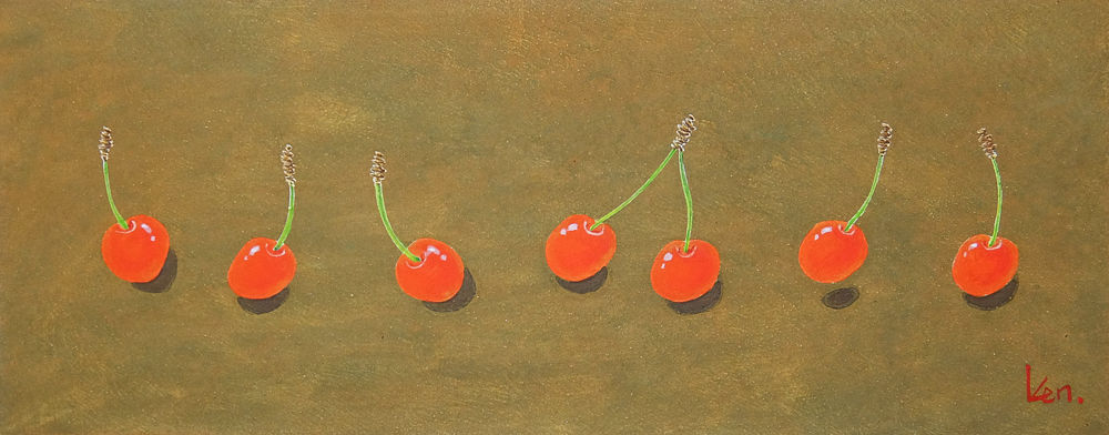 「真紅のバラ」円形板絵テンペラ画 真紅のバラ」円形立体板絵テンペラ画 | ようこそ！ アトリエ