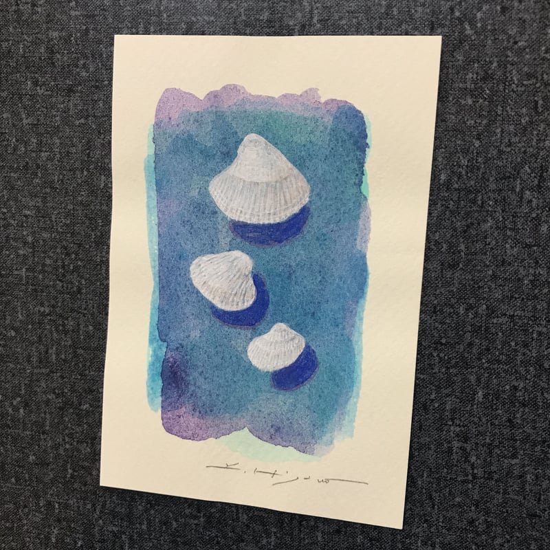 海の旅へ」板絵テンペラ画