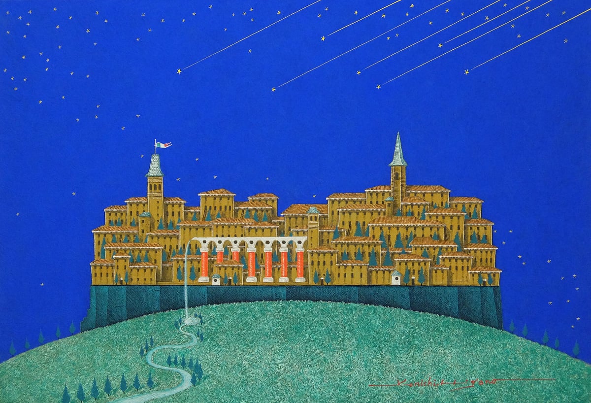 命の泉」M20号 テンペラ画 | ようこそ！ アトリエ・ルネッサンス